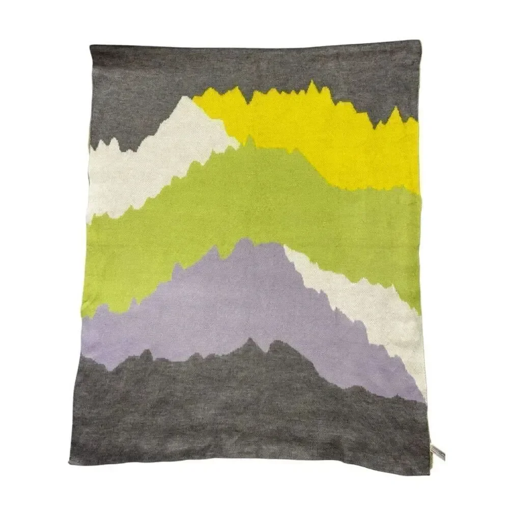 Urban Outfitters Large Soft Blanket Scarf abstract mountain